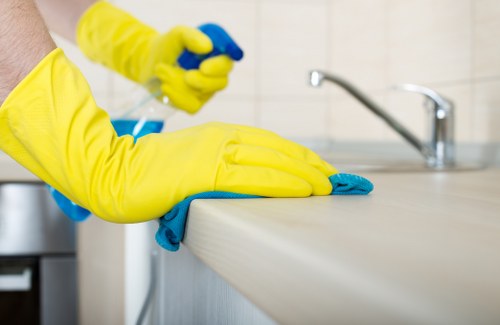 Spotless bathroom prepared through Airbnb cleaning