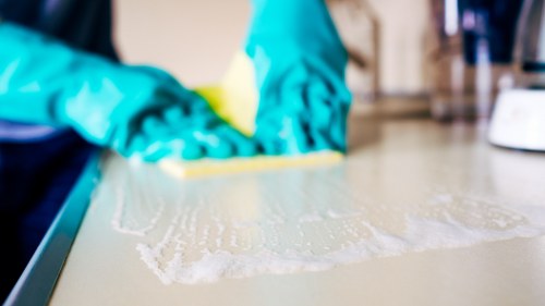 Regular cleaning of a high-traffic shared area